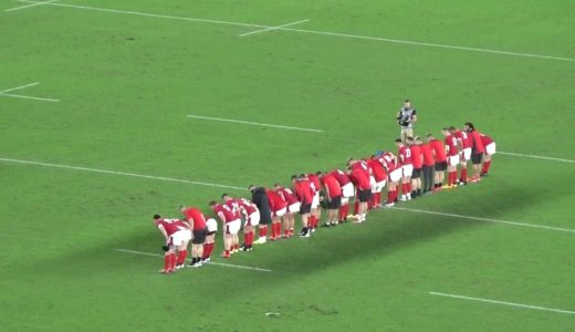 ラグビーワールドカップ南アフリカ×ウェールズお辞儀2019/10/27横浜国際総合競技場 Semi-Finals South Africa×Wales Rugby World Cup 2019