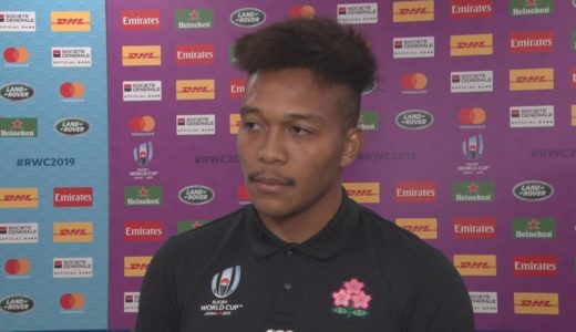 ラグビーW杯、日本代表談話(5) 1次リーグ、日本-スコットランド