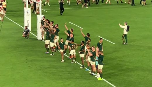 スプリングボクス　感謝の挨拶　日本対南アフリカ　ラグビーワールドカップ2019