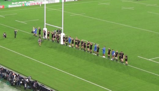 オールブラックス試合後お辞儀②ラグビーワールドカップ ニュージーランド×アイルランド2019/10/19東京スタジアムNew Zealand×Ireland Rugby World Cup 2019