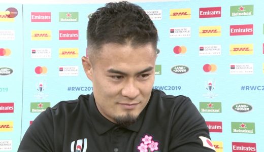 ラグビーW杯、日本代表談話(7) 1次リーグ、日本-スコットランド