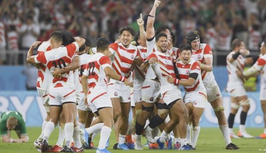 ラグビー日本が大金星 世界2位アイルランド破る