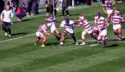 大阪桐蔭vs大阪朝高 ＜トライシーン＞：高校ラグビー 大阪第１地区代表決定戦