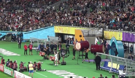 ニュージーランド×ウェールズ選手入場ラグビーワールドカップ2019/11/1東京スタジアムbronze final New Zealand×Wales Rugby World Cup 2019