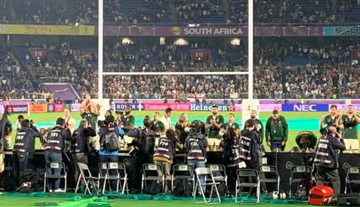 南アフリカ ３度目の優勝！ラグビーワールドカップ2019日本大会決勝 イングランド 対 南アフリカ（2019年11月2日 横浜国際総合競技場）