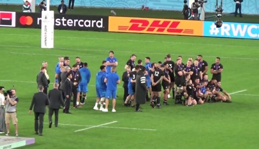 オールブラックス銅メダル授与式典 ラグビーワールドカップ ニュージーランド×ウェールズ東京bronze final New Zealand×Wales Rugby World Cup 2019