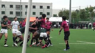 2019年ラグビー関東大学リーグ戦2部 國學院大学VS関東学院大学(前半）