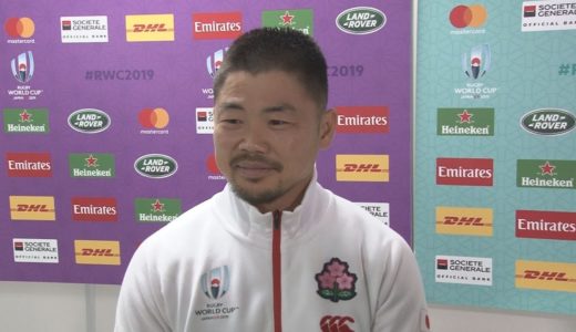 ラグビーW杯、日本代表談話 準々決勝、田中史朗