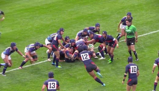 常翔学園vs大産大附属高 ＜前半＞：高校ラグビー  大阪第2地区 決勝