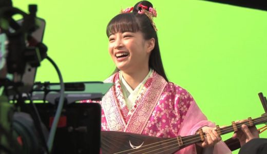 広瀬すず、かわいすぎる弁財天に！「ラグビー七福神」とチェキ撮影　フジカラーTVCM「お正月を写そう♪2020 ラグビー七福神・音チェキ」メイキング