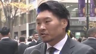ラグビー稲垣啓太「緊張して笑えない」【ラグビー日本代表 ONE TEAMパレード】