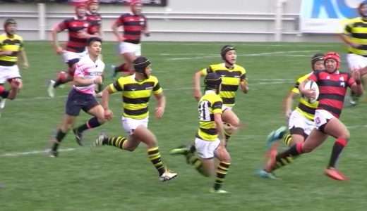 山口vs日川＜前半＞：第99回全国高校ラグビー大会_1回戦