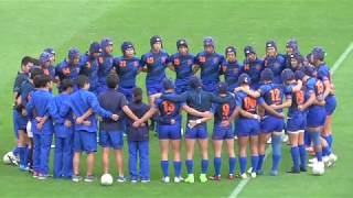 試合前ウォーミングアップ長崎北陽台 第99回全国高校ラグビー大会 長崎県予選 決勝戦  長崎北陽台対長崎南山  20191123。