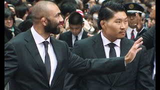 ラグビー日本代表がパレード