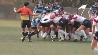 神奈川県高校ラグビー新人大会準決勝東海大相模VS関東学院六浦②