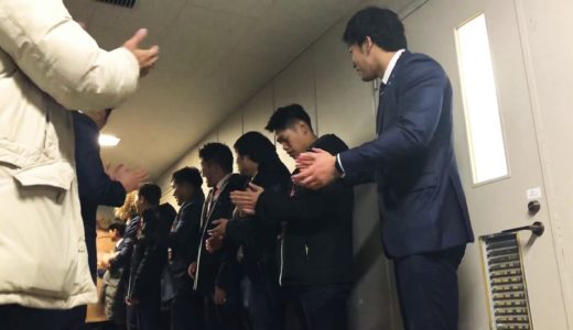 ラグビー試合直前！広報カメラ