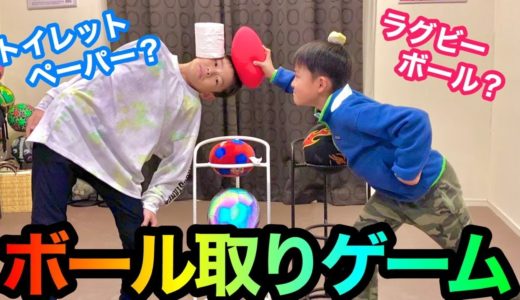 トイレットペーパーVSラグビーボール【リフティング対決】