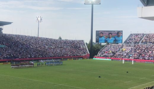 RWC2019ジョージアvs.ウルグアイ選手入場～国歌斉唱＠熊谷ラグビー場（2019/09/30）