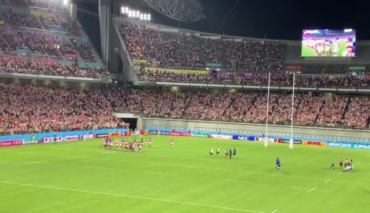 B'z 「兵、走る」　ラグビーワールドカップ　日本対サモア戦　豊田スタジアム