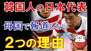 ラグビー日本代表の韓国人選手が韓国で活躍を報道されない２つの理由！