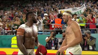 清々しい試合後のジャージー交換【ラグビーワールドカップ】