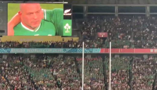 アイルランドラグビーアンセム「Ireland’s Call」 準々決勝　ニュージーランド対アイルランド