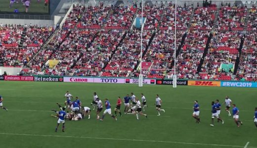 ワールドカップラグビー　イタリアvsナミビア　花園ラグビー場③