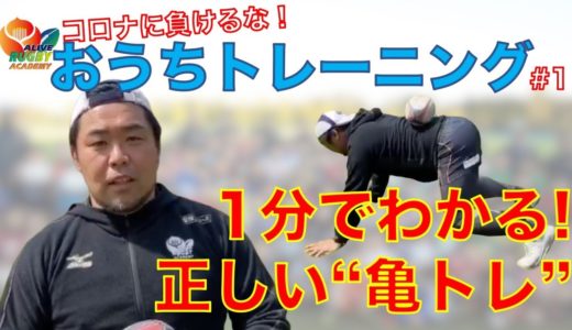 【ラグビー】おうちトレーニングVol.1〜１分でわかる亀トレーニング〜【Alive Rugby Academy】