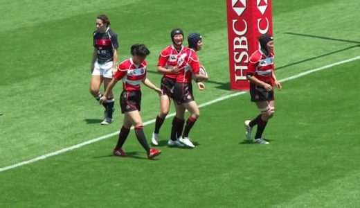 20120519　ラグビー女子日本代表対香港代表　井上選手トライ women's　rugby