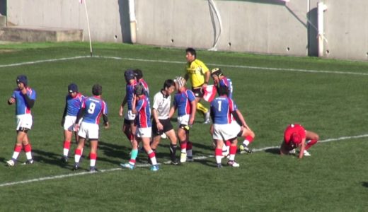 第22回全国ジュニアラグビー2016　京都選抜vs福岡選抜　前半