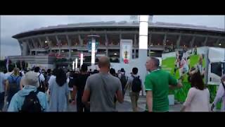 ラグビーワールドカップ2019 ～ ニュージーランド VS 南アフリカ 横浜国際総合競技場（日産スタジアム）試合開始前の様子【21:9画像】