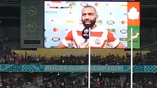【南アフリカ戦後の会場 その2】感動をありがとう！ラグビー日本代表お疲れさまでした！！
