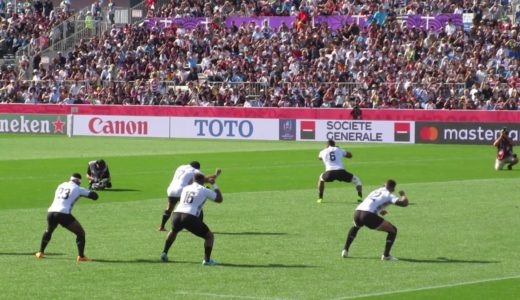 フィジーのシビ（ラグビーW杯釜石会場）