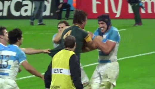 ラグビーW杯2015　3位決定戦 南アフリカvsアルゼンチン　乱闘シーン　Rugby World Cup South Africa vs Argentina