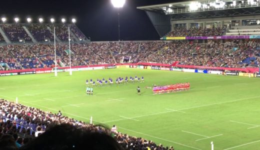 RWC2019 サモア代表「シバタウ」（2019/09/24 ロシア対サモア＠熊谷ラグビー場）