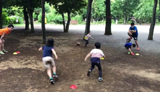 ラグビーあそびクラブはこんな練習をします！