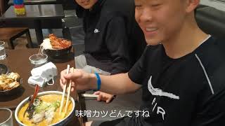 高校ラグビー留学の生徒さんのとの食事会