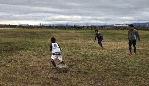 2020.3.8 ラグビー ステップ練習 1on1 小学4年生 10歳