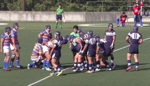 第96回高校ラグビー神奈川県予選　準決勝　桐蔭学園高校 VS 法政大学第二高校　前半　(2016.11.13)