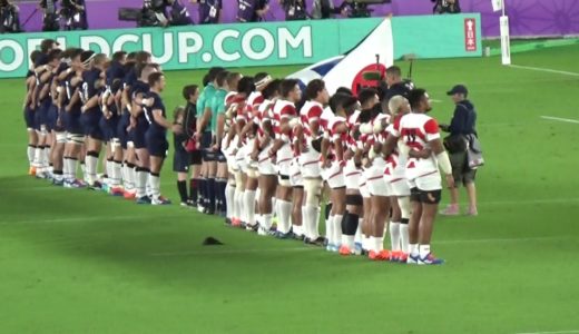 ラグビーワールドカップ日本×スコットランド国家2019/10/13横浜国際総合競技場national anthem Japan×Scotland Rugby World Cup 2019