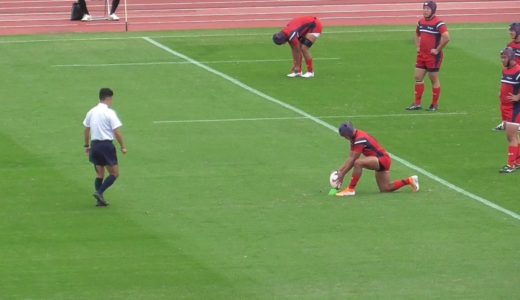 前半　長崎南山得点シーン①　 第１００回全国高校ラグビー大会 長崎県予選 決勝戦  長崎北陽台対長崎南山 　２０２０１１１５