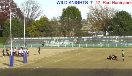 vs NTTドコモレッドハリケーンズ 13:00KO ＠熊谷ラグビー場Bグラウンド