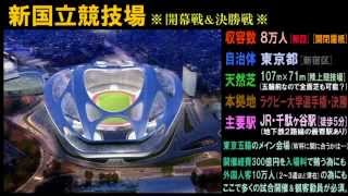 ラグビーＷ杯2019日本大会 開催12都市・全試合会場 Rugby World Cup JAPAN 2019 Stadiums