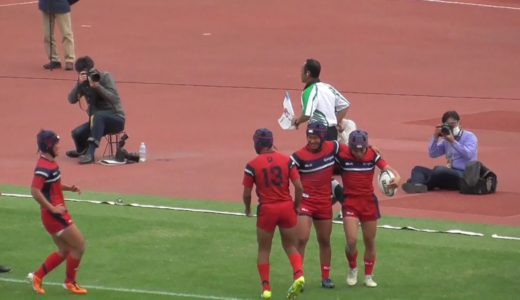 後半　長崎南山得点シーン③　 第１００回全国高校ラグビー大会 長崎県予選 決勝戦  長崎北陽台対長崎南山 　２０２０１１１５