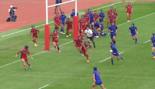 後半　長崎北陽台得点シーン③　第１００回全国高校ラグビー大会 長崎県予選 決勝戦  長崎北陽台対長崎南山 　２０２０１１１５