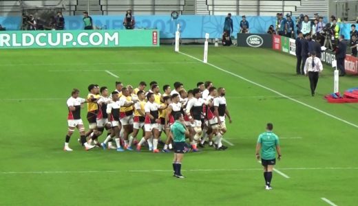 one team ラグビーワールドカップ日本×サモア日本代表ウォーミングアップ後2019/10/5豊田スタジアムRugby World Cup 2019
