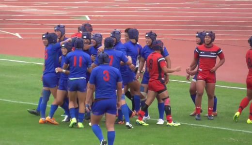 前半　長崎北陽台得点シーン①　第１００回全国高校ラグビー大会 長崎県予選 決勝戦  長崎北陽台対長崎南山 　２０２０１１１５