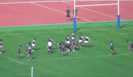 第１００回全国高校ラグビーフットボール大会鹿児島県決勝　鹿児島実業対鹿児島工業　　２０２０年１１月１５日     白波スタジアム（鹿児島）