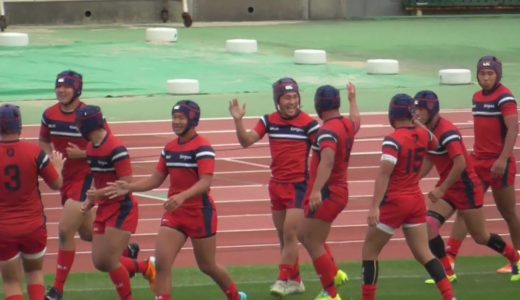 後半　長崎南山得点シーン②　 第１００回全国高校ラグビー大会 長崎県予選 決勝戦  長崎北陽台対長崎南山 　２０２０１１１５