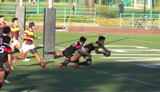 2020年11月22日　関東大学ラグビー対抗戦B　上智大学 VS 成蹊大学（途中から）